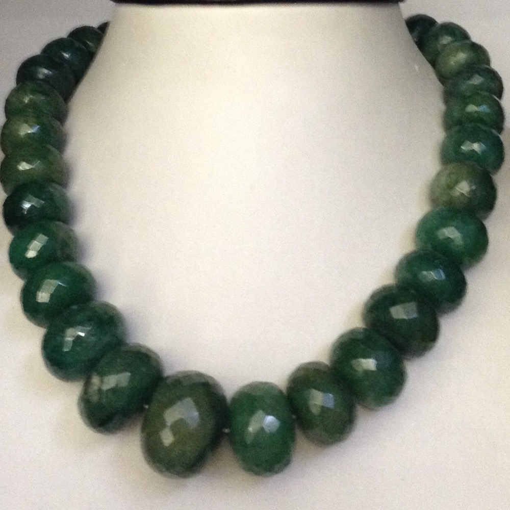 Natural Green Beryl Faceted Round Beeds Graded Mala JSS0106
