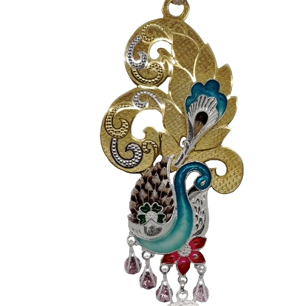 Silver Oxidised Juda with Trendy Peacock style MGA - JUS0107