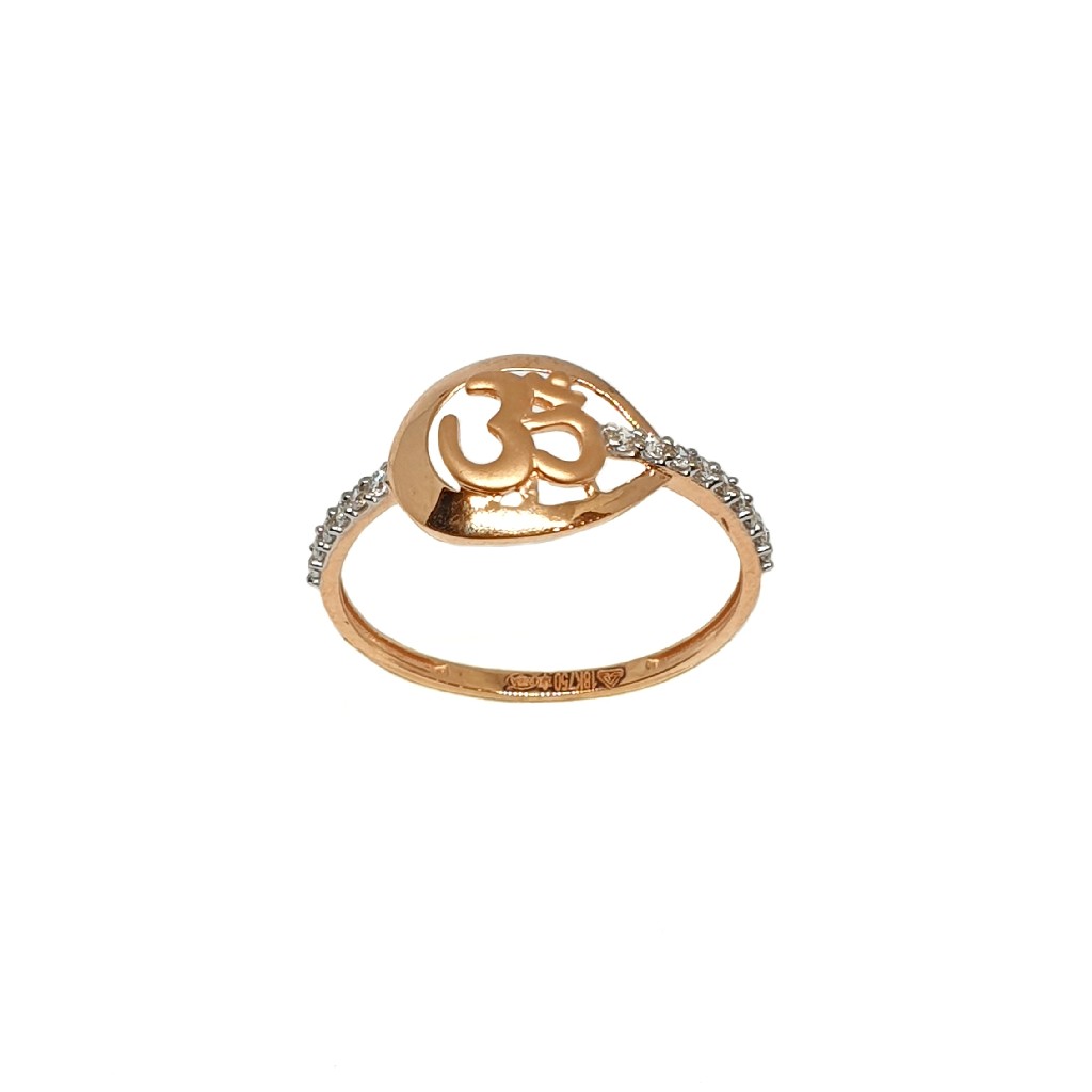 18K Rose Gold Om Ring MGA - LRG1107