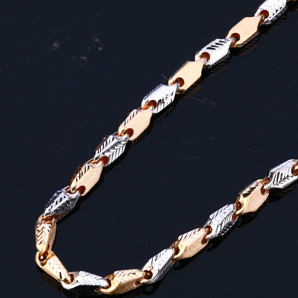 18KT Rose Gold Classic Men's Chain RMC100
