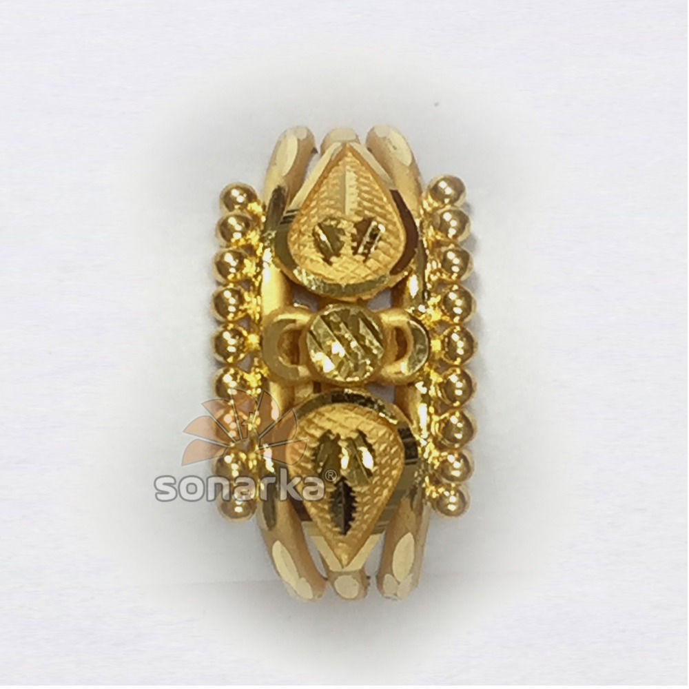 Wholesaler Of 916 Gold Ball Pipe Ring For Ladies Indian Design Jewelxy 268