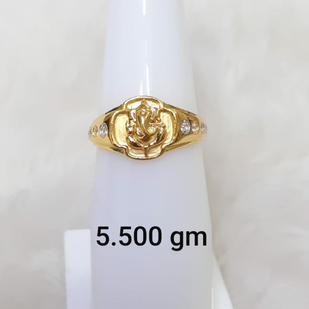 916 customisable light weight Ganpatiji ring