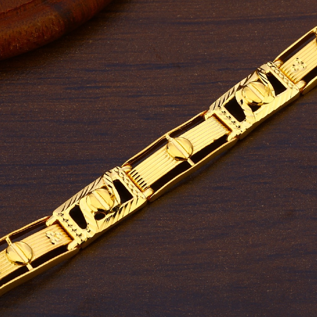 916 Gold Designer Mens Bracelet MPB184