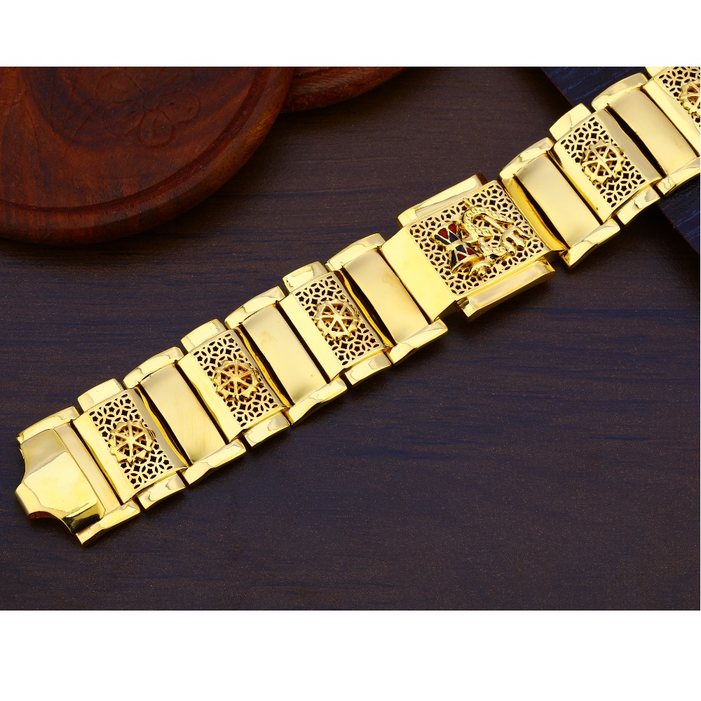 916 Gold Men's hallmark Bracelet MPB236