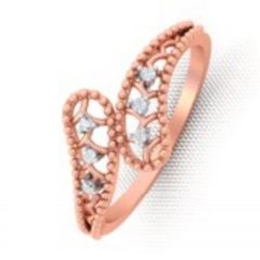Ethnic Rose Gold Diamond ring