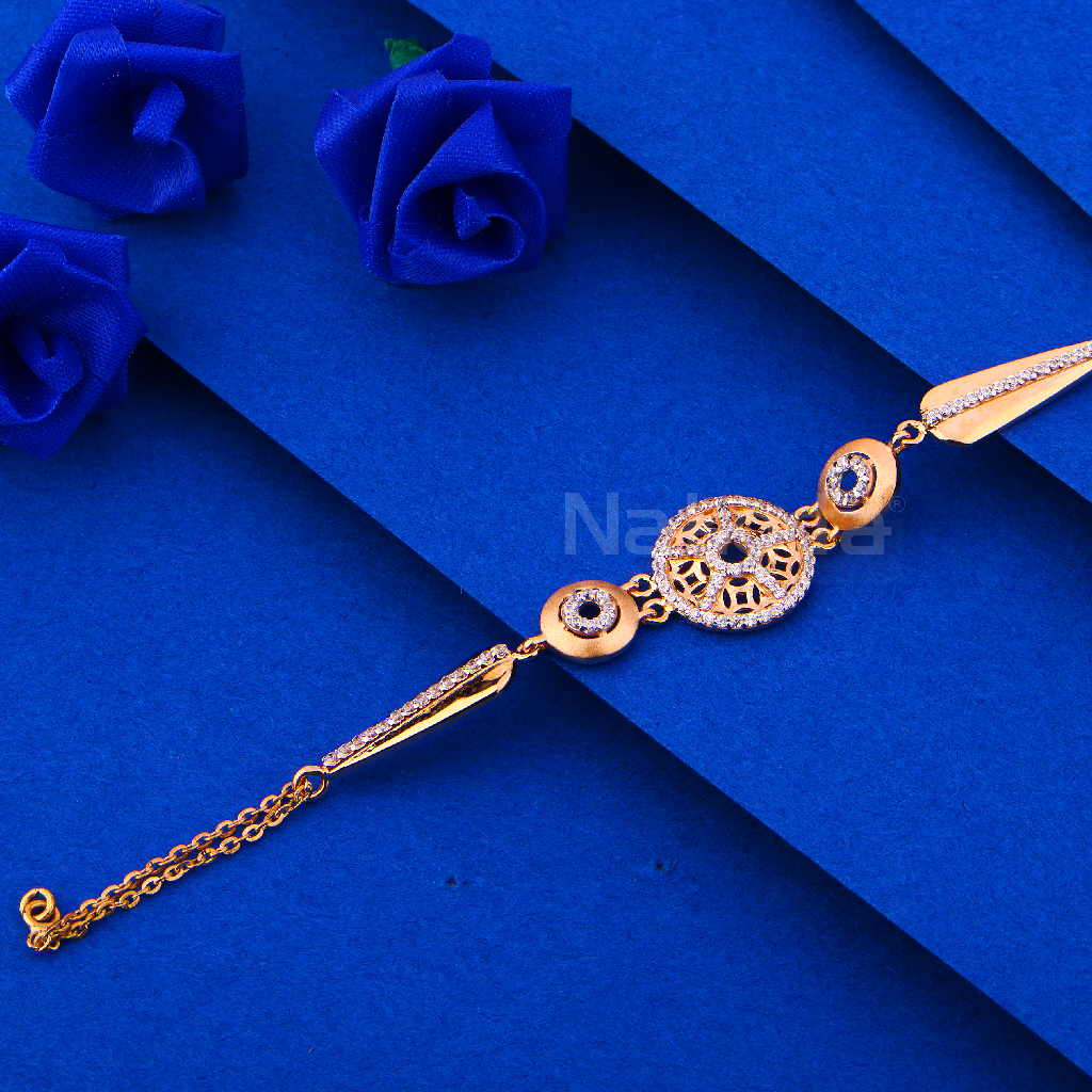 750 Rose Gold Women's CZ  Bracelet RLB118
