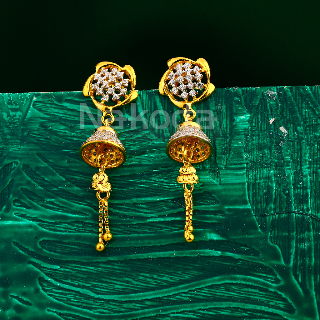 22CT Gold Ladies Fancy Jhummar Earring LJE430