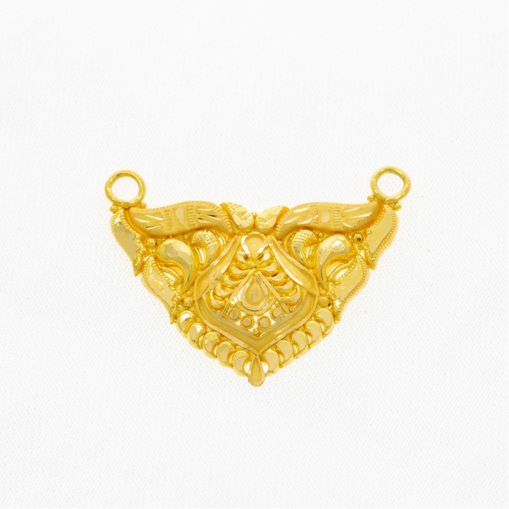 Calcutti Work 22kt Gold Mangalsutra Pendant