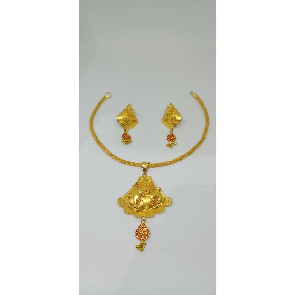 22kt gold  hallmarked necklace set bj-n07