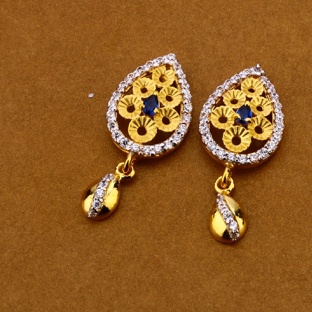 22kt  Gold Cz Exclusive  Pendant Set FPS116