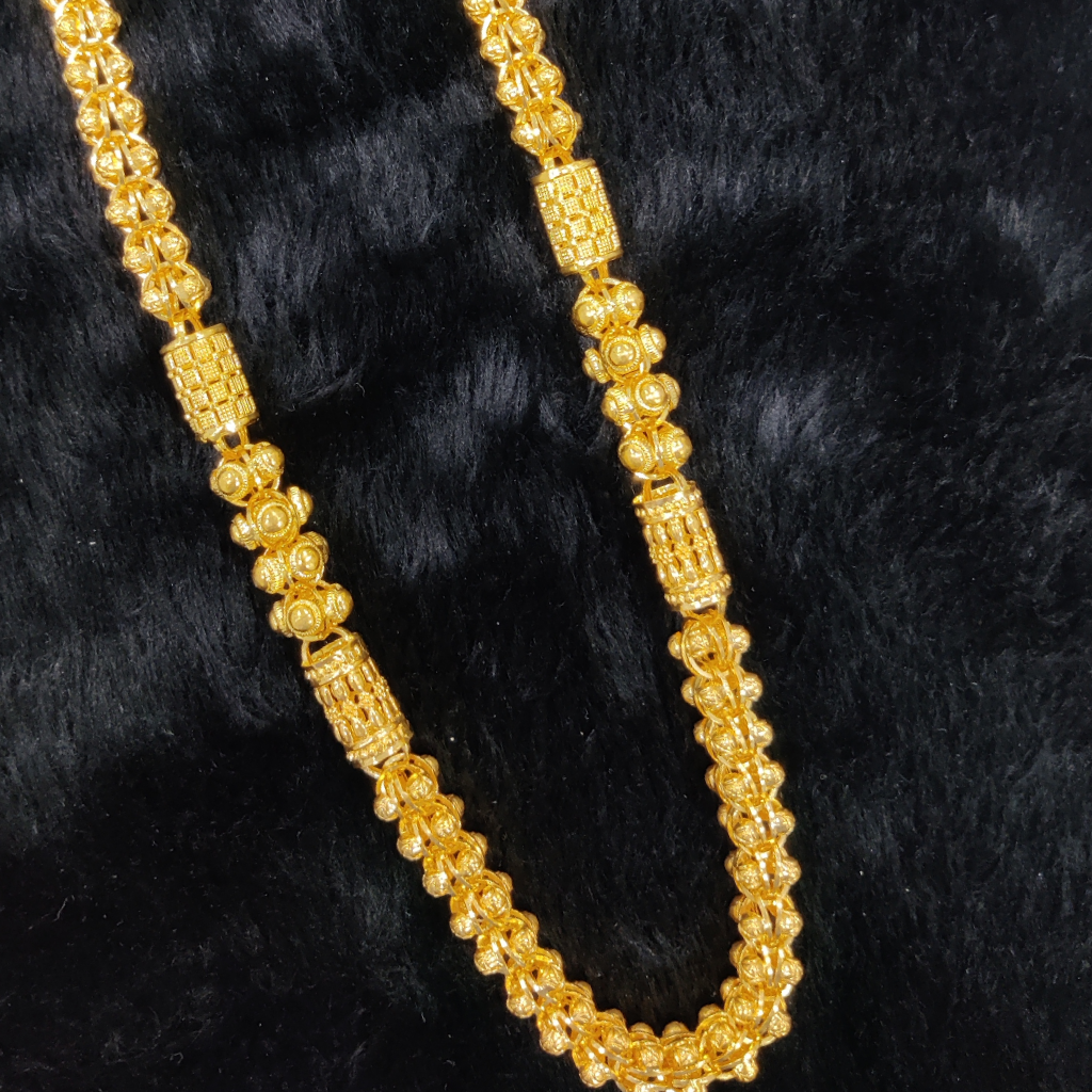 916 Gold Fancy Gent's Super Hollow Chain