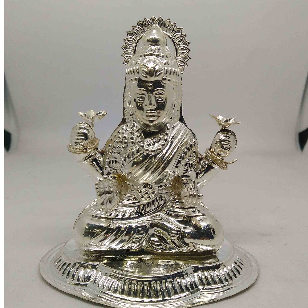 Buy quality pure silver maa laxmiji murti for home temple pooja in ...
