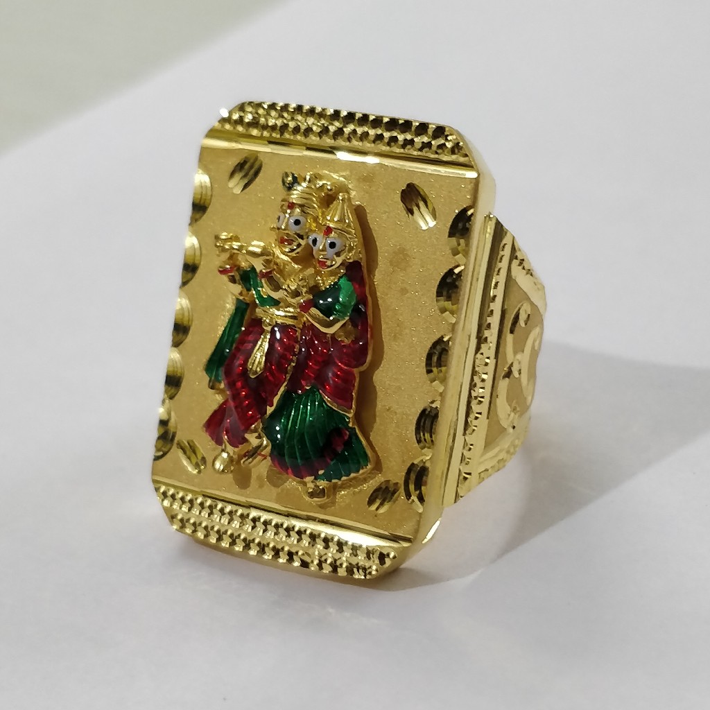 Buy quality 916 Gold Fancy Gent's Radha-krishnan Rings in Ahmedabad