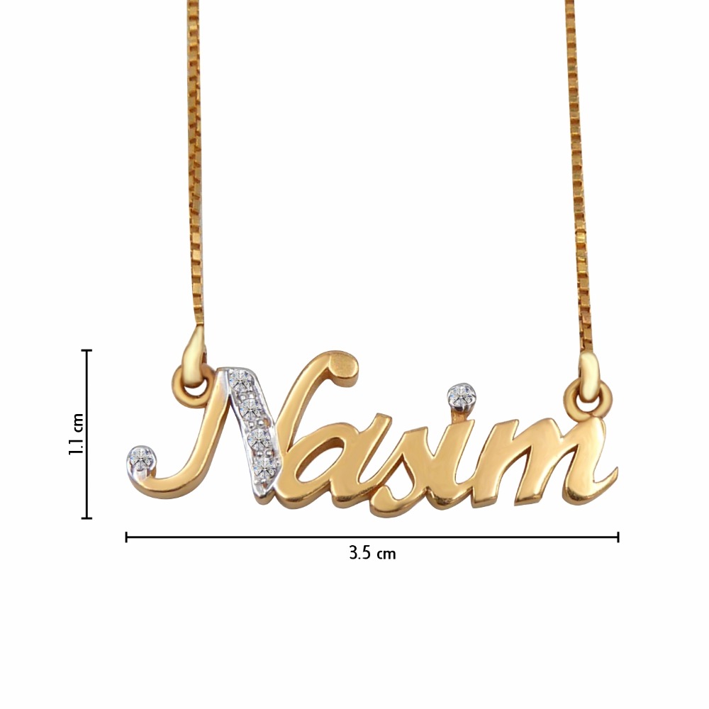 Personalized Name Chainset 22k Gold