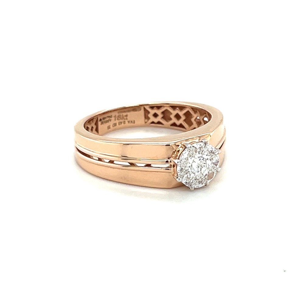 Dual Band Diamond Engagement Ring for Men