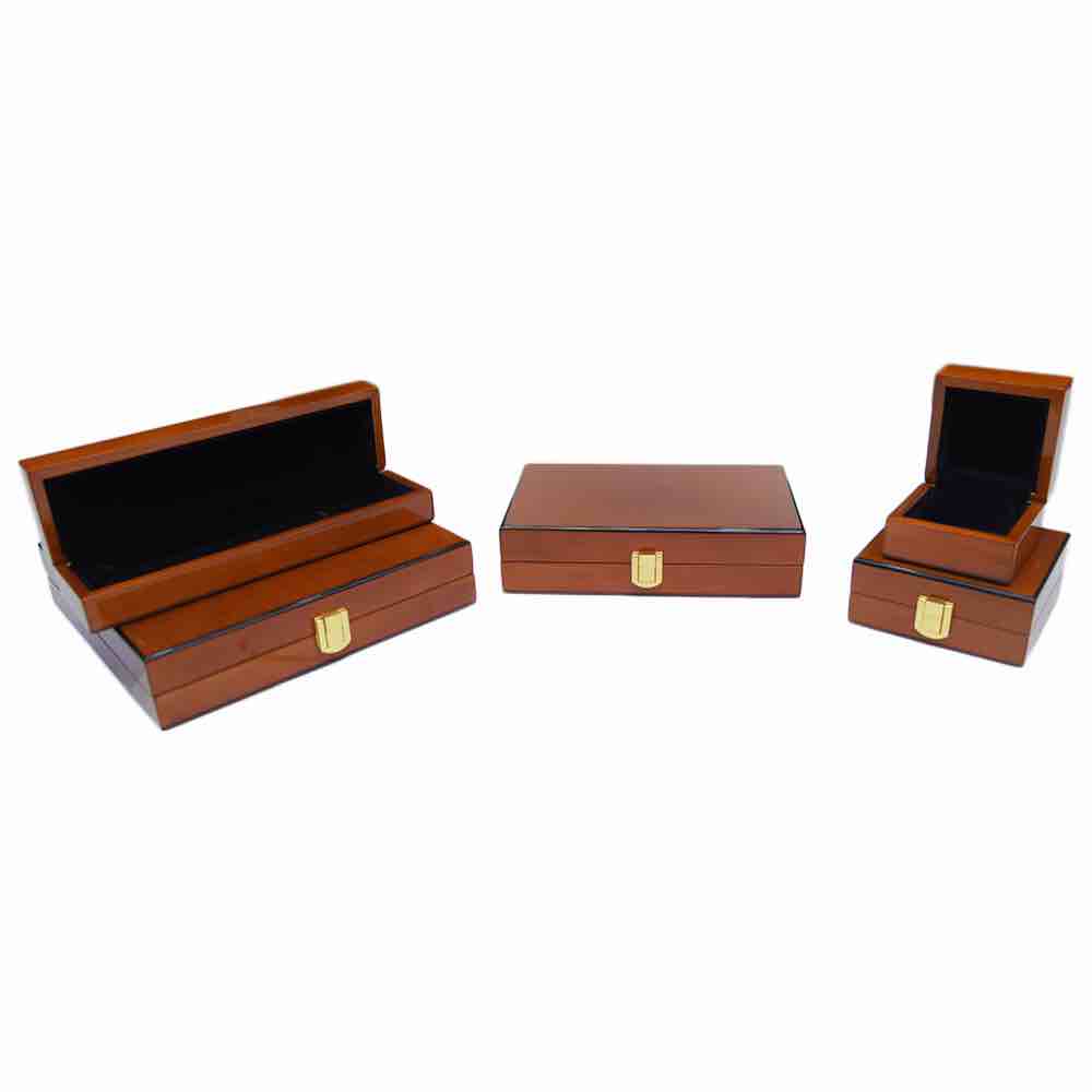 Wooden jewellery packaging boxes