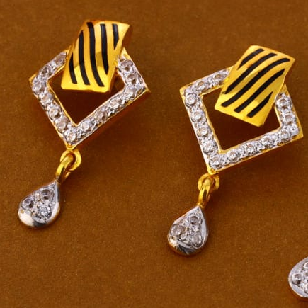 22KT Gold CZ Stylish Ladies Pendant Set FPS284