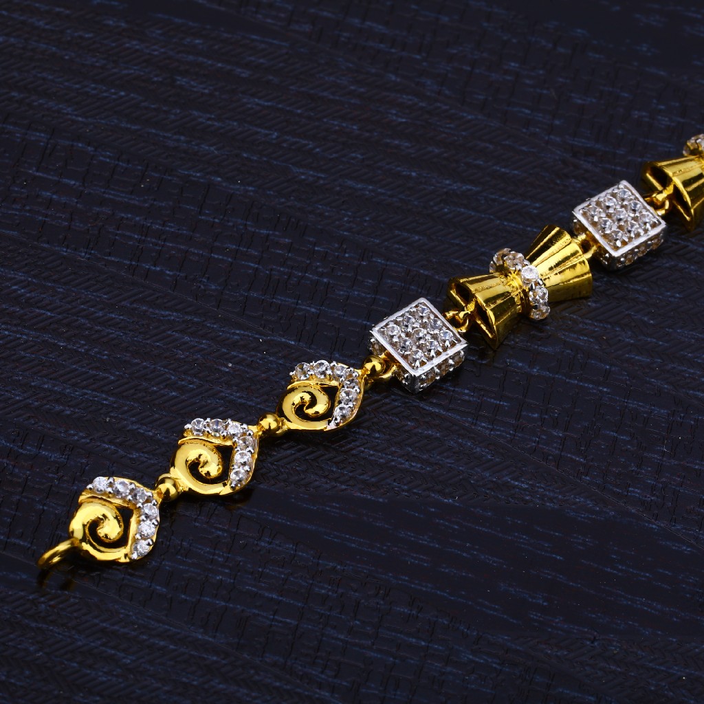 Ladies 916 Fancy Daily Wear Gold Bracelet-LB173
