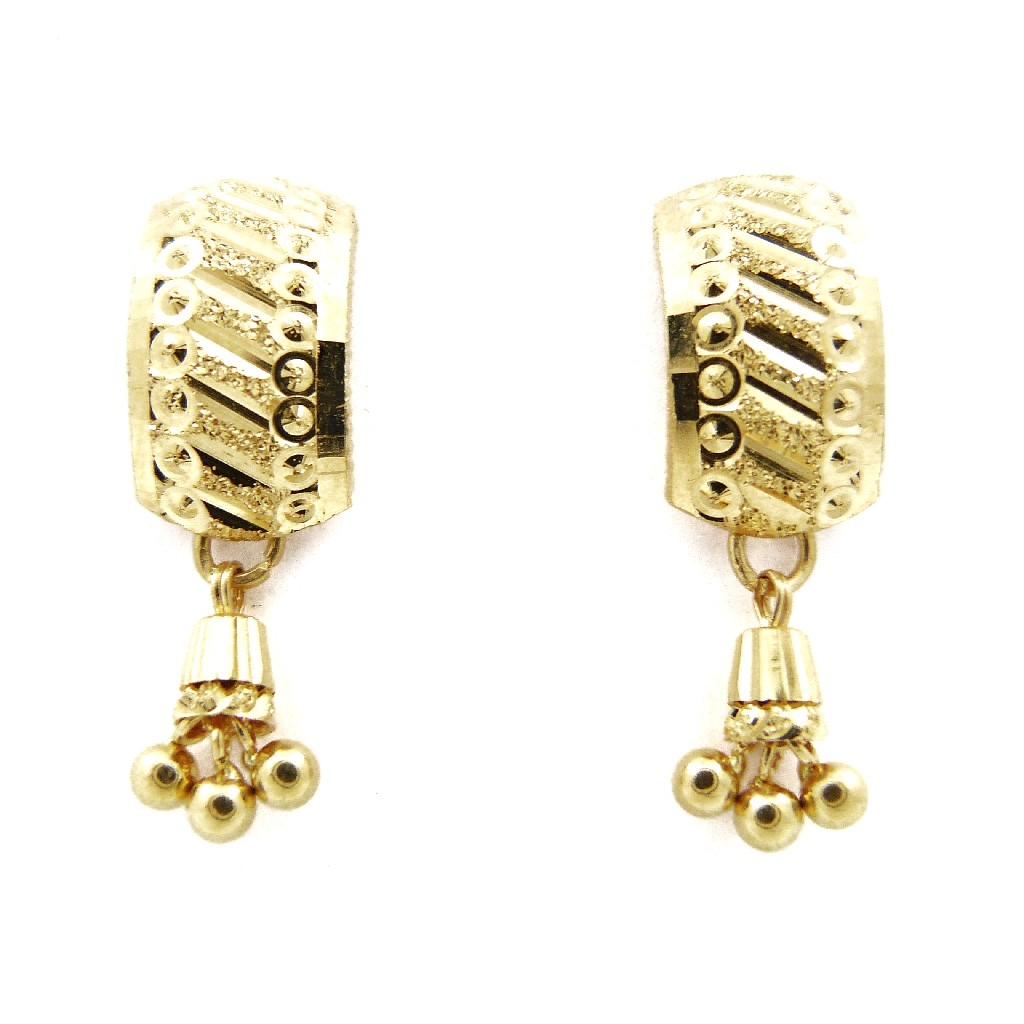 22K gold fancy earring