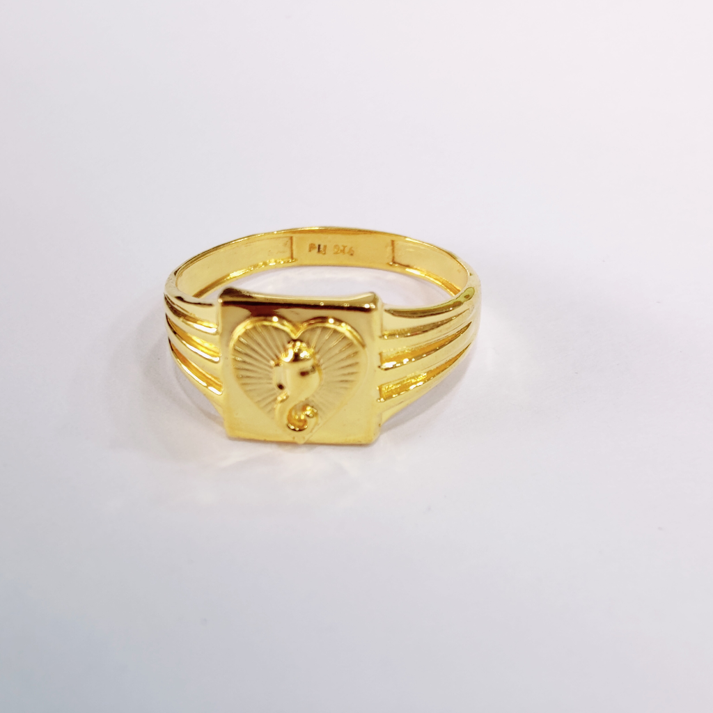 Gold Plated Heavy Big Biscuit Design Ring – Shoppingcart