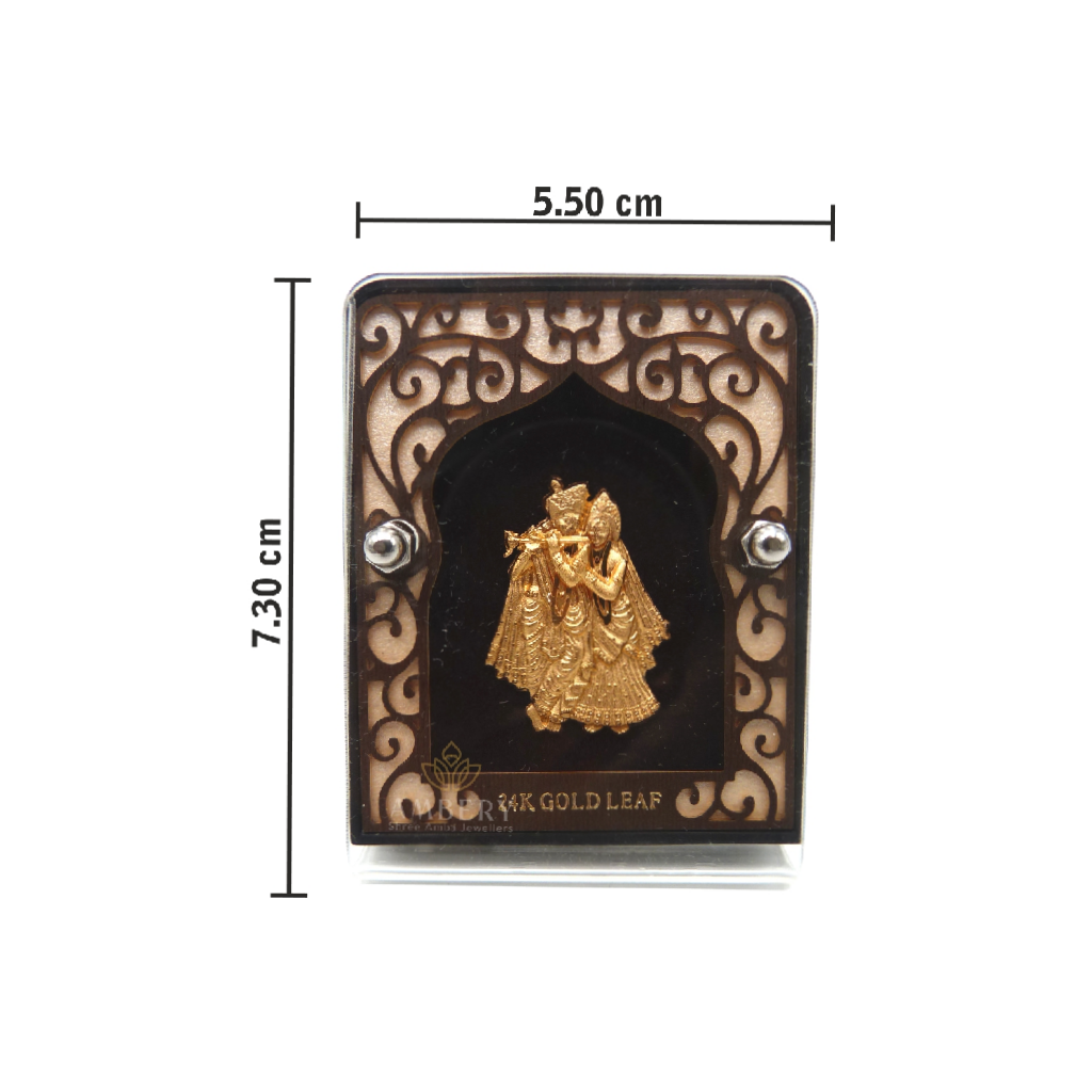Radhekrishna 24k Gold Foil Frame