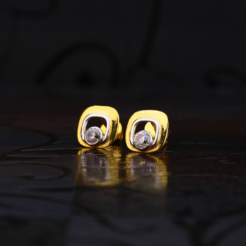 916 Gold Exclusive Solitare Earring LSE187
