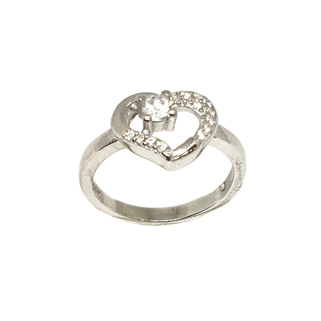 925 Sterling Silver Heart Shape Ring MGA - LRS3398