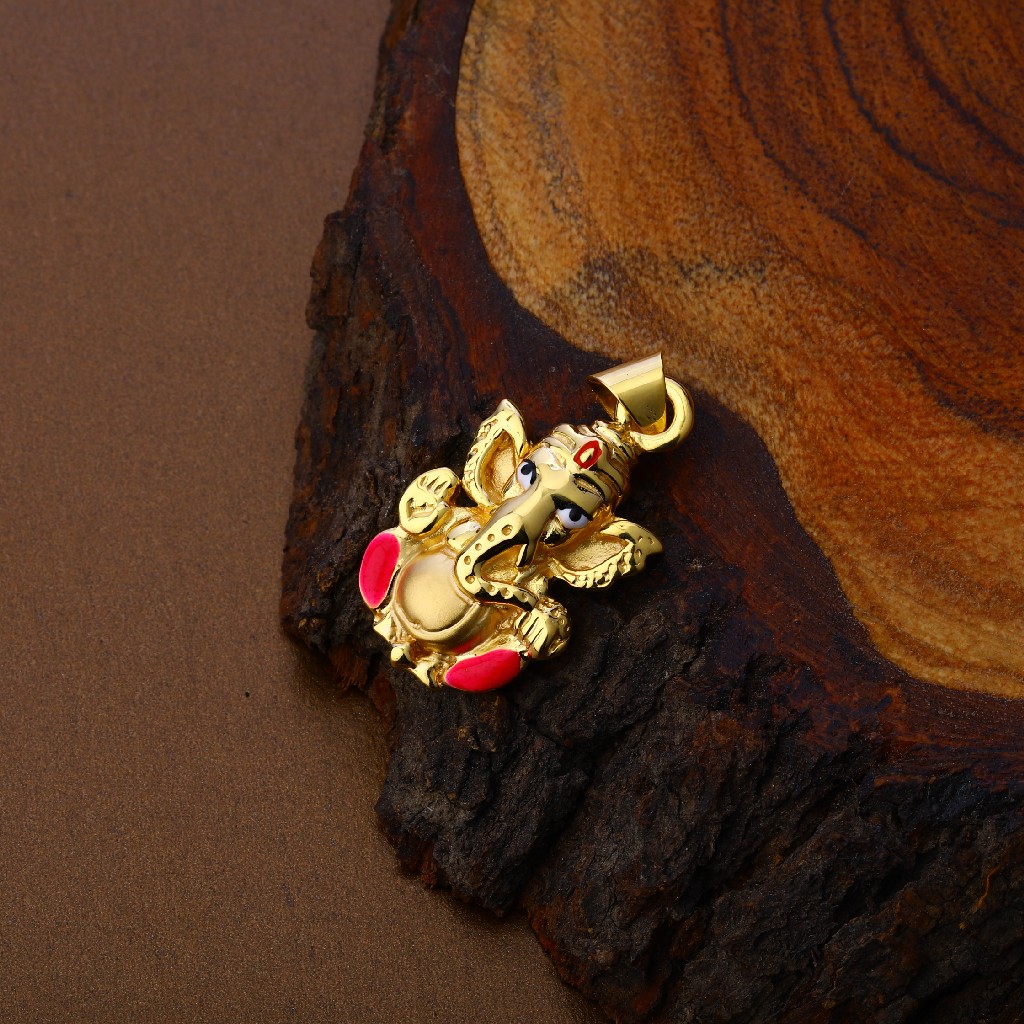 Ganpati God Hollow Pendant-HLP82