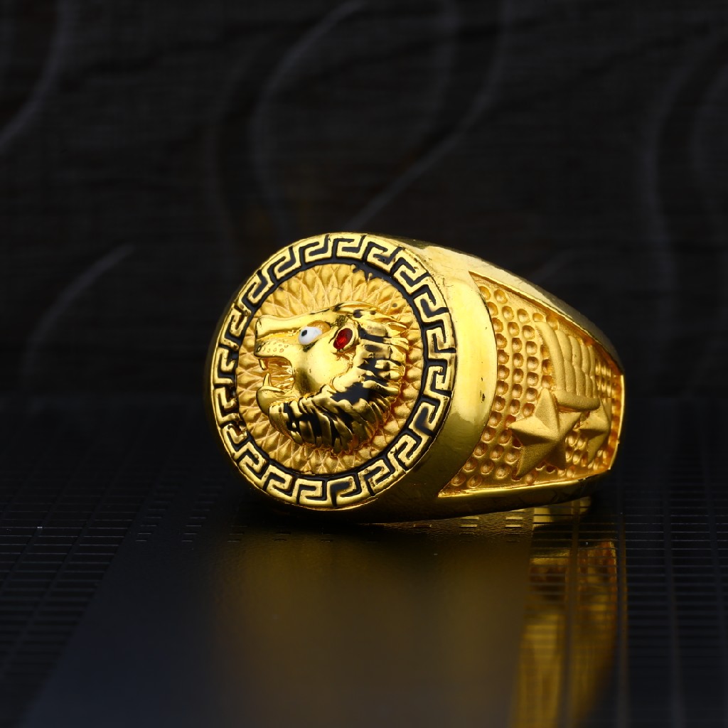 22k Plain Gold Men's Ring