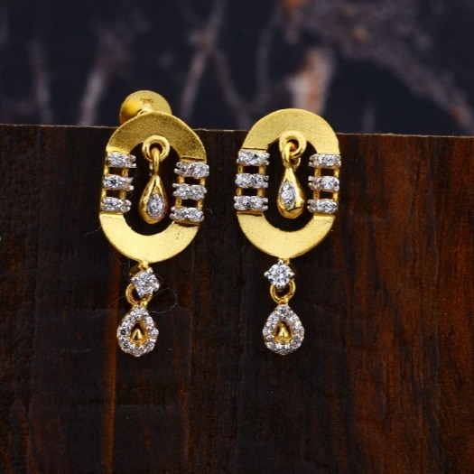 22 carat gold ladies earrings RH_LE599