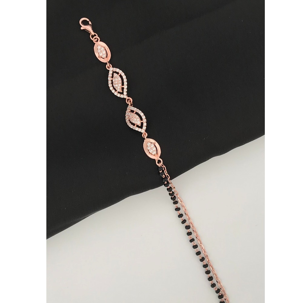 925 Silver Rose Gold Mangalsutra Bracelet