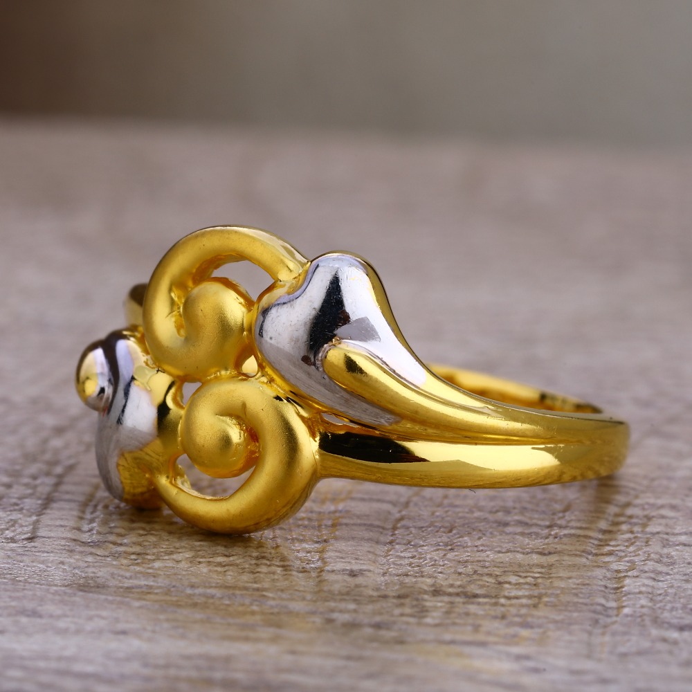 22CT Gold Ladies Fancy Plain Ring LPR439