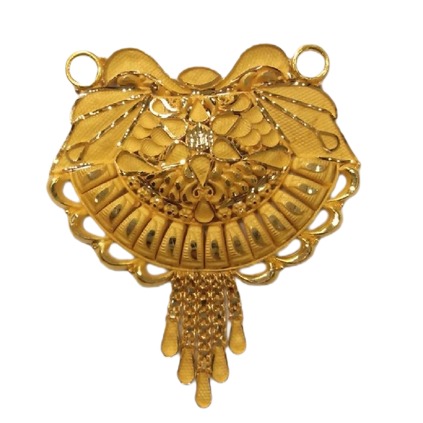 double kunda gold pendant