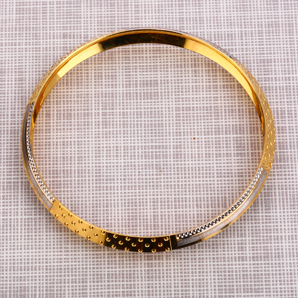 916 Gold Punjabi Classic Gentlemens Lock Bracelet  MPKB29