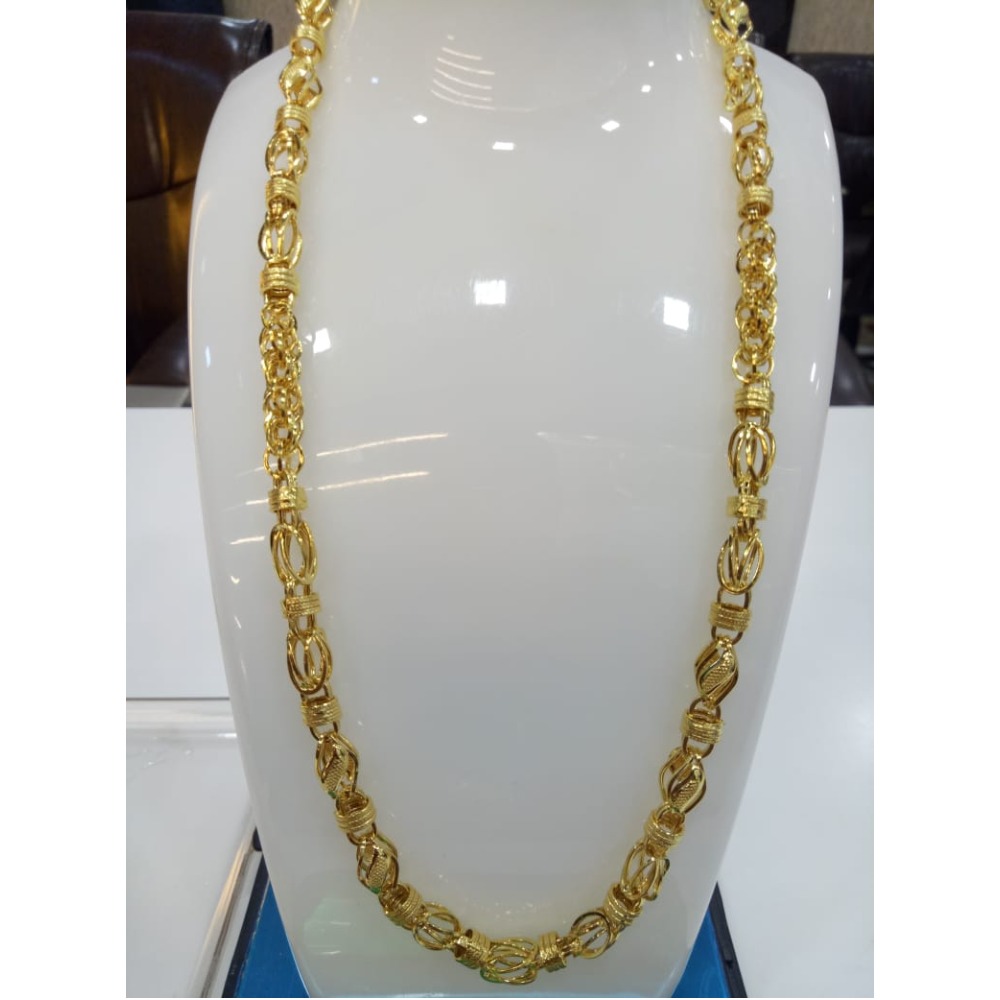 Showroom Of 916 Gold Designer Chain For Men Svj C001 Jewelxy 017