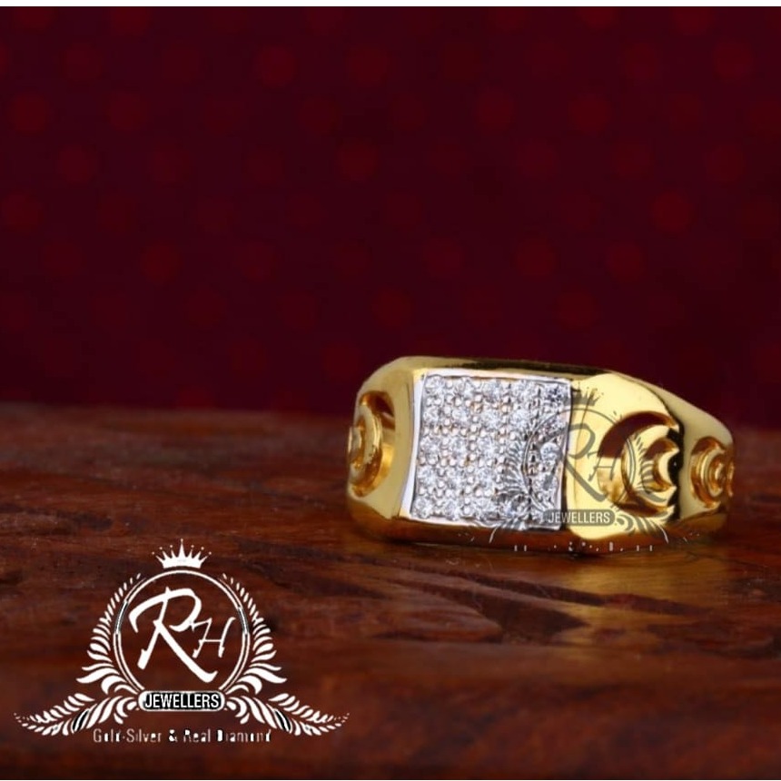 22 carat gold fancy ring gents RH-GR823