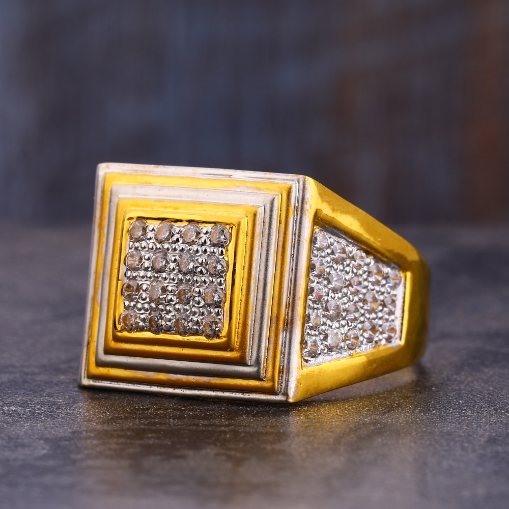 Buy quality 916 Gold CZ Hallmark exclusive Gentlemen's Ring MR782 in ...
