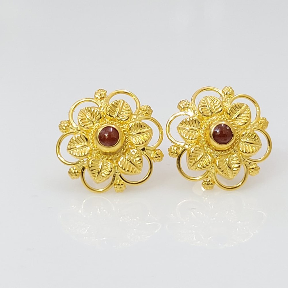 Yellow Gold Classy Earrings