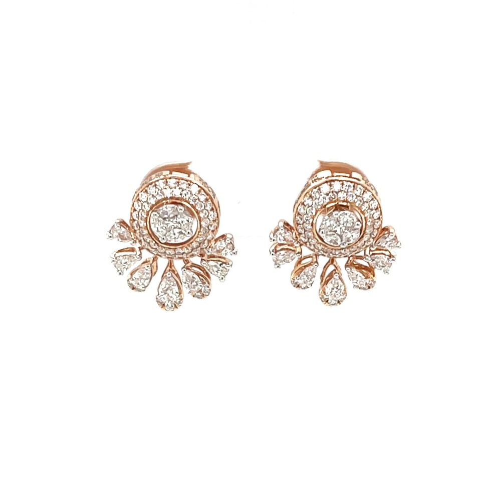 Trendy Earring Combo-Rose Gold Earrings Set of 3 – Bling Box-sgquangbinhtourist.com.vn