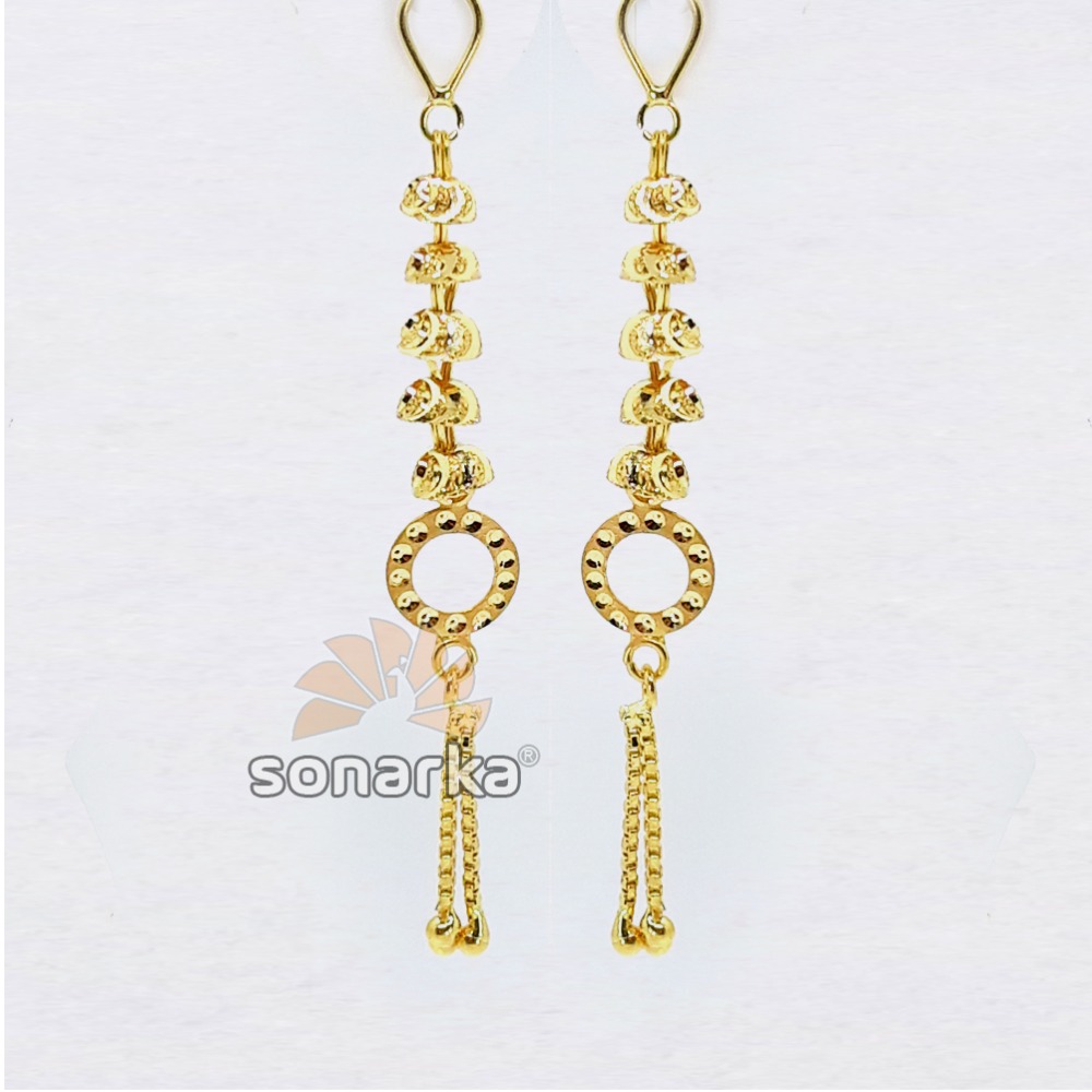 Changeable earring drops in gold sk - e002