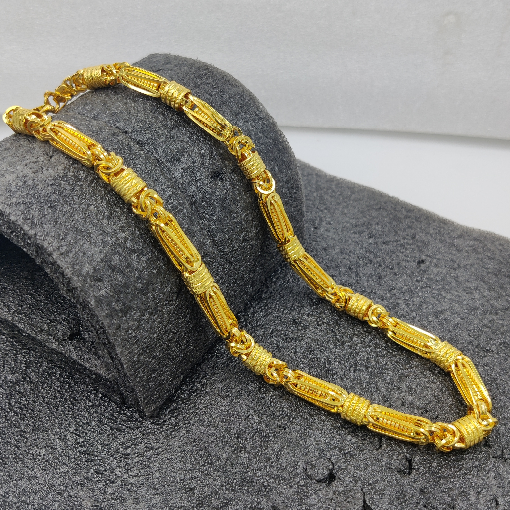 916 Gold Fancy Indo Hollow Chain
