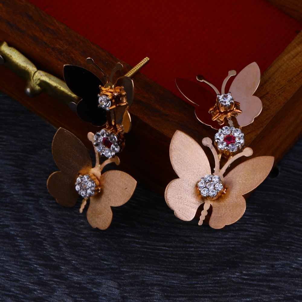 750 Fancy Rose Gold  Necklace Set RN61