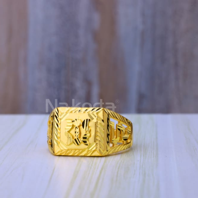 Buy quality 916 Gold Hallmark Mens Plain Ring MPR278 in Ahmedabad