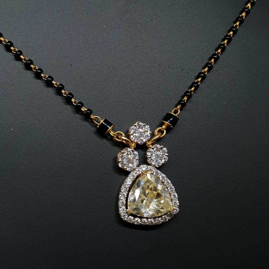 Heart mangalsutra 22k ms/2