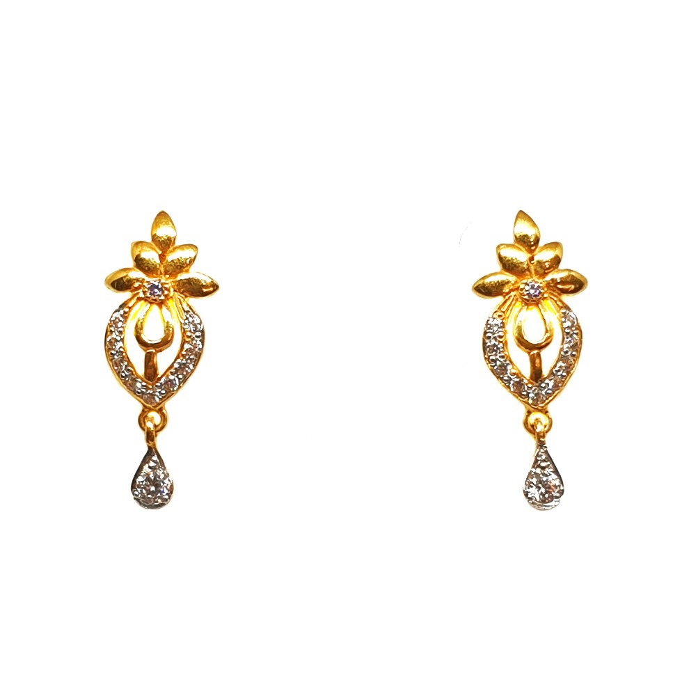 22K Gold Fancy Earrings MGA - BTG0183