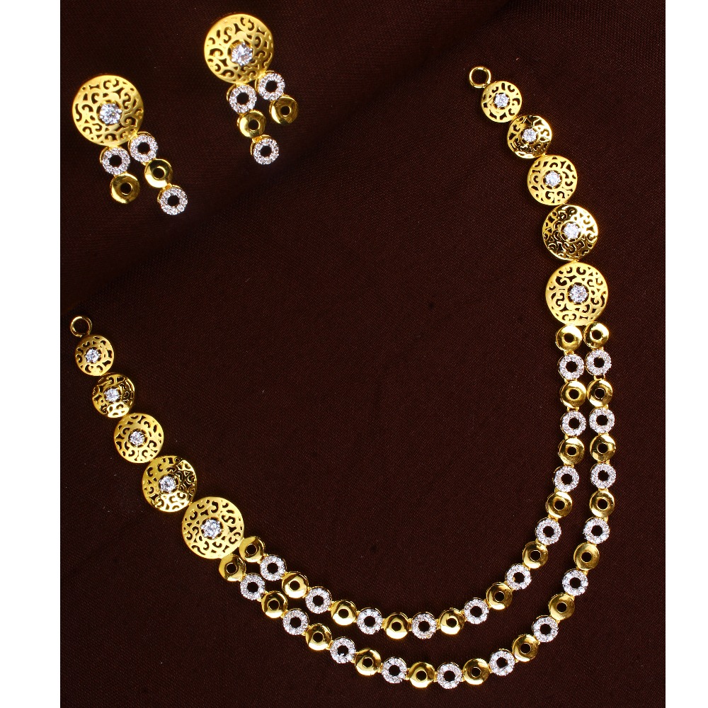 18k Gold Layering Necklace Set 