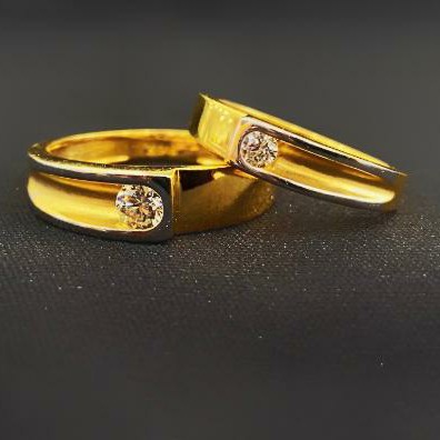 22Kt 916 Gold Couple Ring