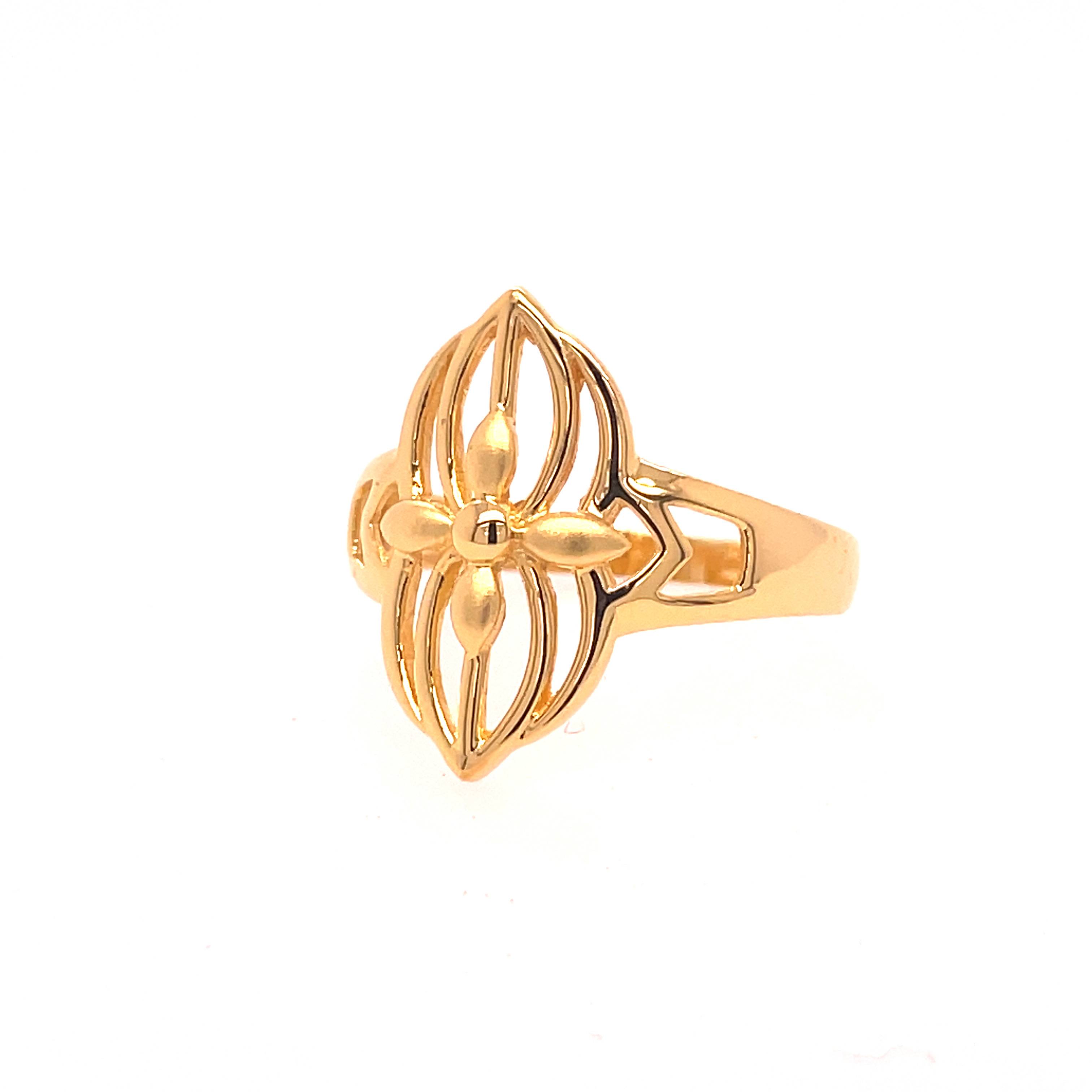 22k Gold Plain Traditional Ring