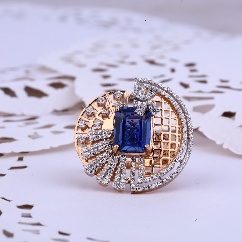 Buy Fida Luxurious Rhodium-Plated American Diamond Cocktail Ring Online At  Best Price @ Tata CLiQ