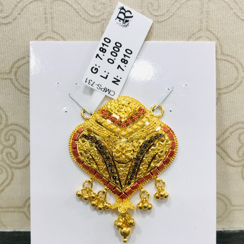 22 carat gold traditional mangalsutra RH-MN754